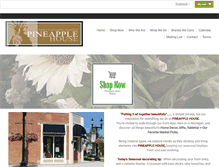 Tablet Screenshot of pineapplehousesaline.com